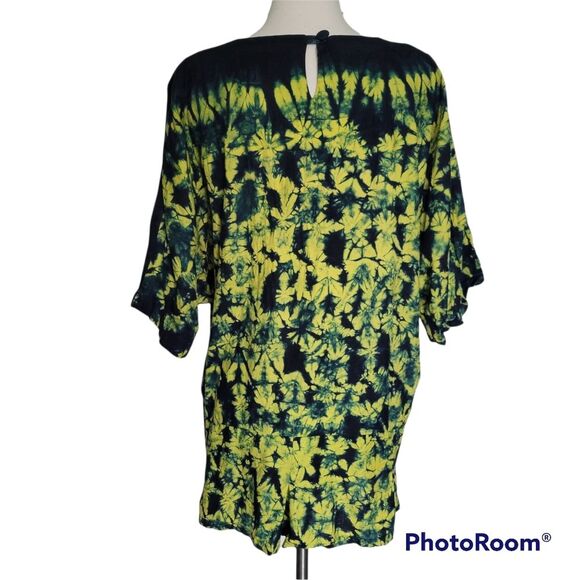 COLORFUL Tie Dye Kaftan Tunic Top - BOHO - FESTIVAL - Picture 7 of 10